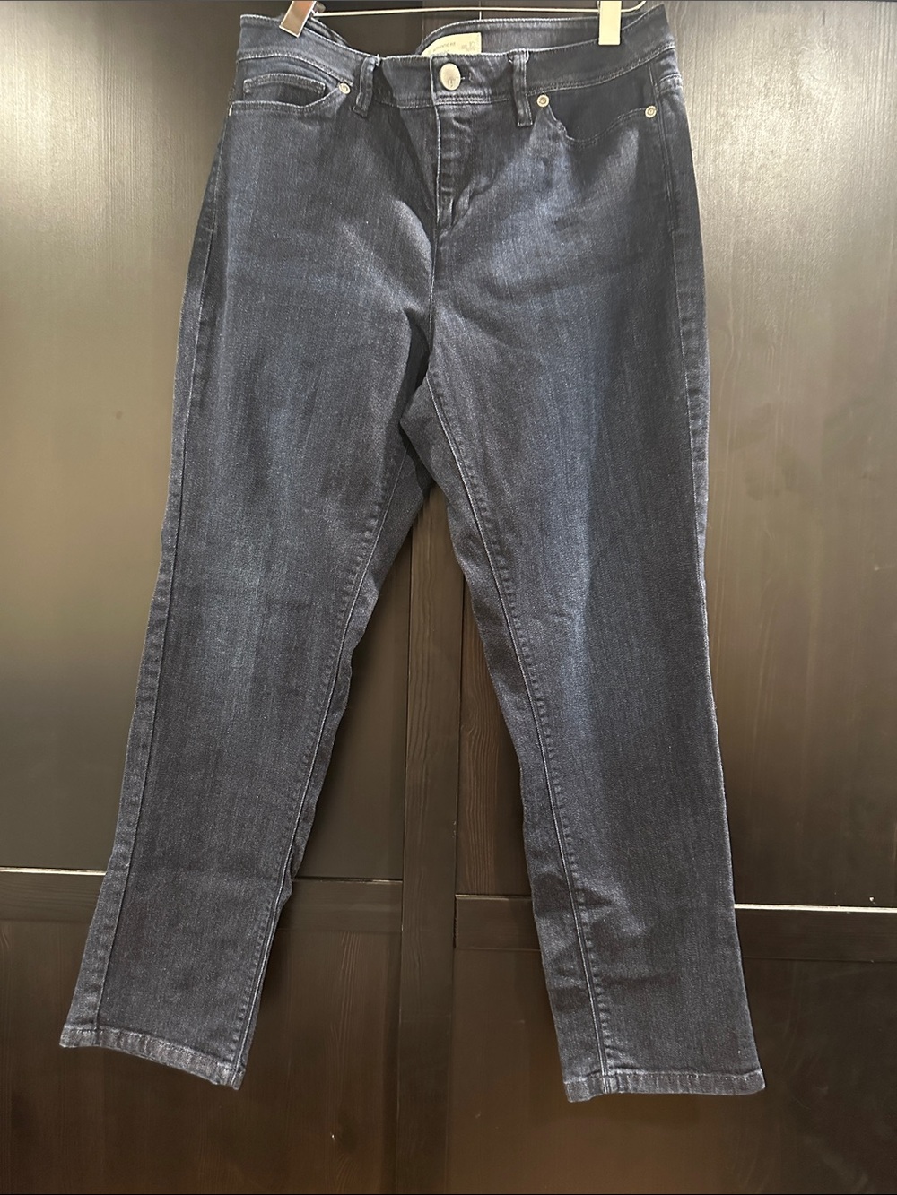 J. Jill Petite Women's Skinny Jeans in Dark Blue Indigo